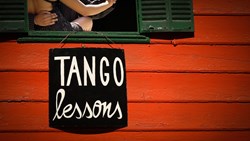 XL Argentina Buenos Aires Tango Lessons Sign 1