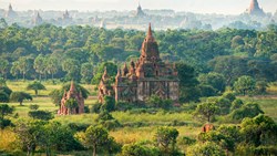 Xl Burma Myanmar Bagan Temples Pagodes Naure