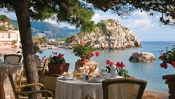 XL Italy Sicily Hotel Villa Sant Andrea Breakfast With Sea View